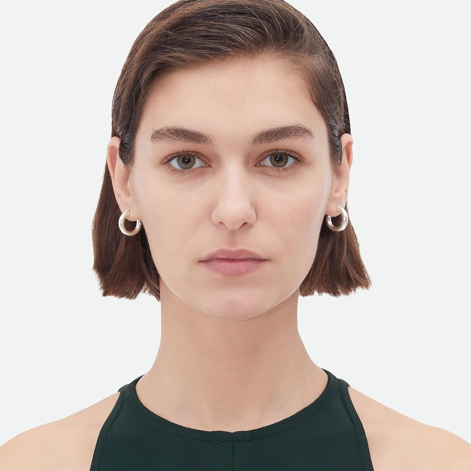 4mm Thick Gold Chunky Earrings Steling Silver Post Hoops Earrings For Women Hollow Tube Hoops Earrings Thick Gold Hoop Earrings Hypoallergenic Lightweight Gold Hoop Large Earrings 20/30/40/50/60MM